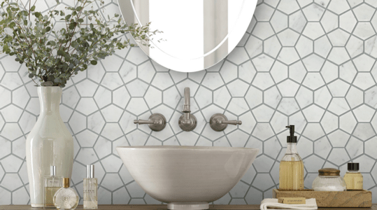 Washbasin area tiles | The Floor Store