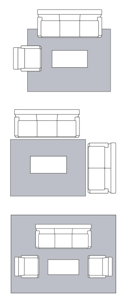 Living Room Area Rug Placements | The Floor Store